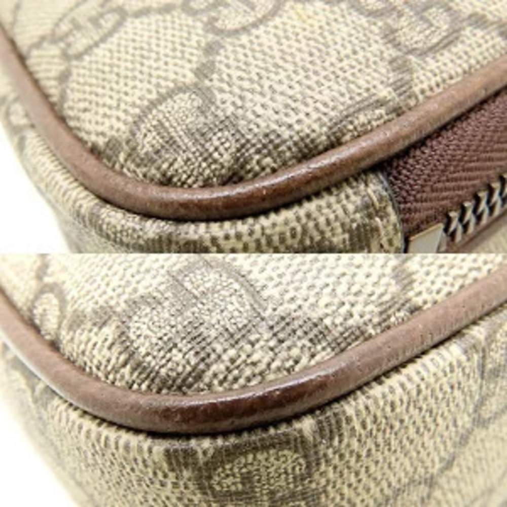 Gucci Supreme Yellow Brown Beige Leather GG Shoulder Canvas Neo Bag - Picture 4 of 9